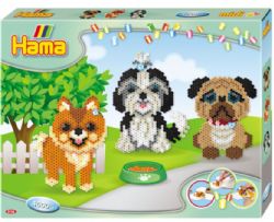 HAMA - ENSEMBLE DE TROIS CHIENS 4000 PERLES